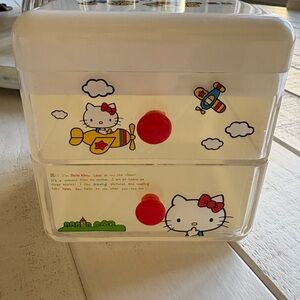 Hello Kitty Two-Drawer Organizer with Red Knobs